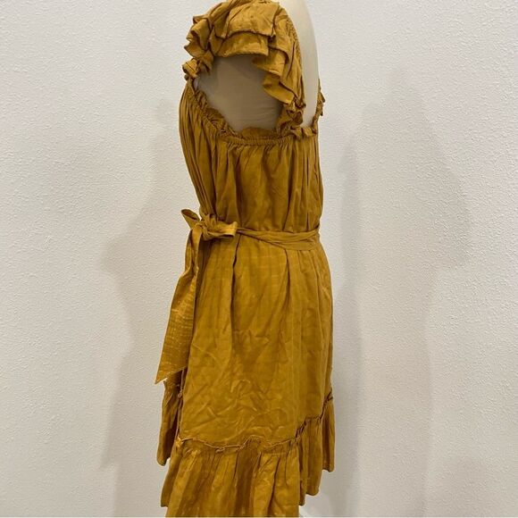 CLEOBELLA McKenzie Women's Mini Dress in Goldie Size Small - Picture 4 of 8